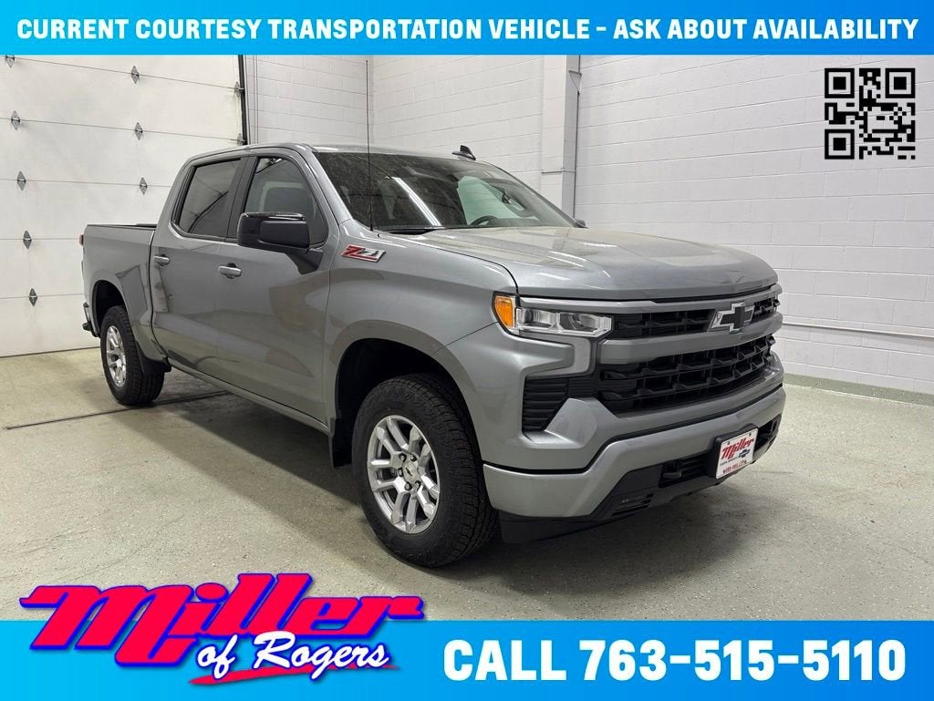 Sterling Gray Metallic 2026 Chevrolet Silverado 1500 Pickup Truck Four-Wheel Drive Automatic