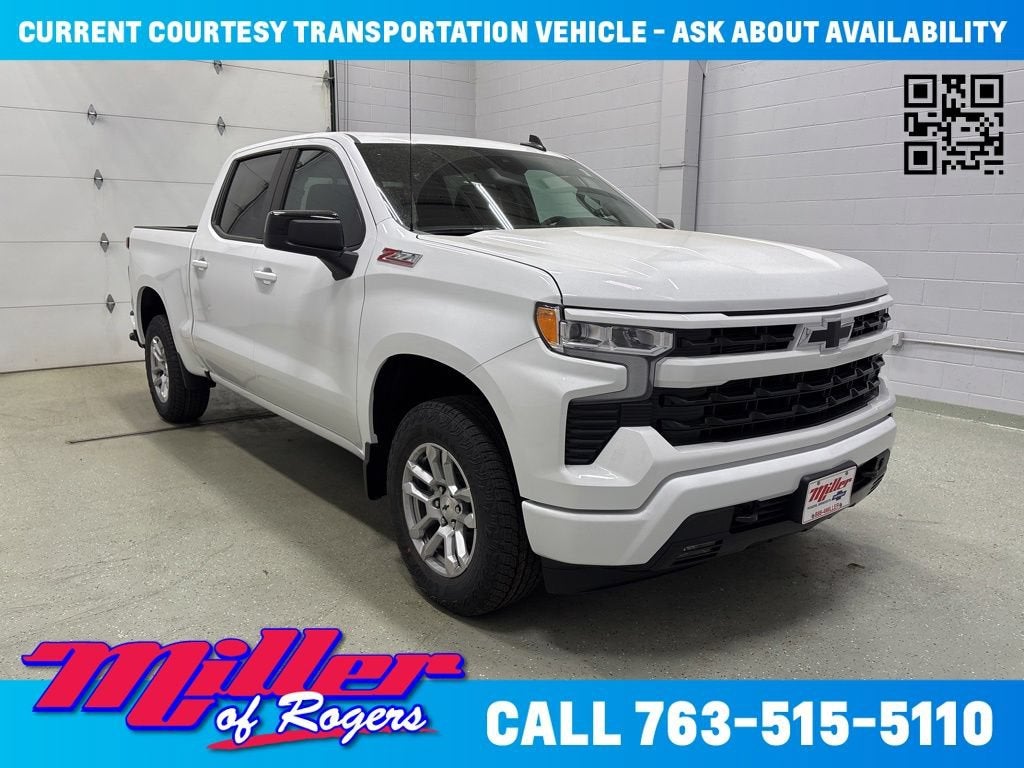 Summit White 2026 Chevrolet Silverado 1500 Pickup Truck Four-Wheel Drive Automatic