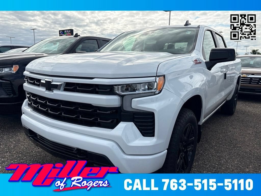 Summit White 2026 Chevrolet Silverado 1500 Pickup Truck Four-Wheel Drive Automatic