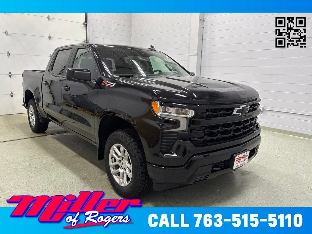Black 2026 Chevrolet Silverado 1500 Pickup Truck Four-Wheel Drive Automatic