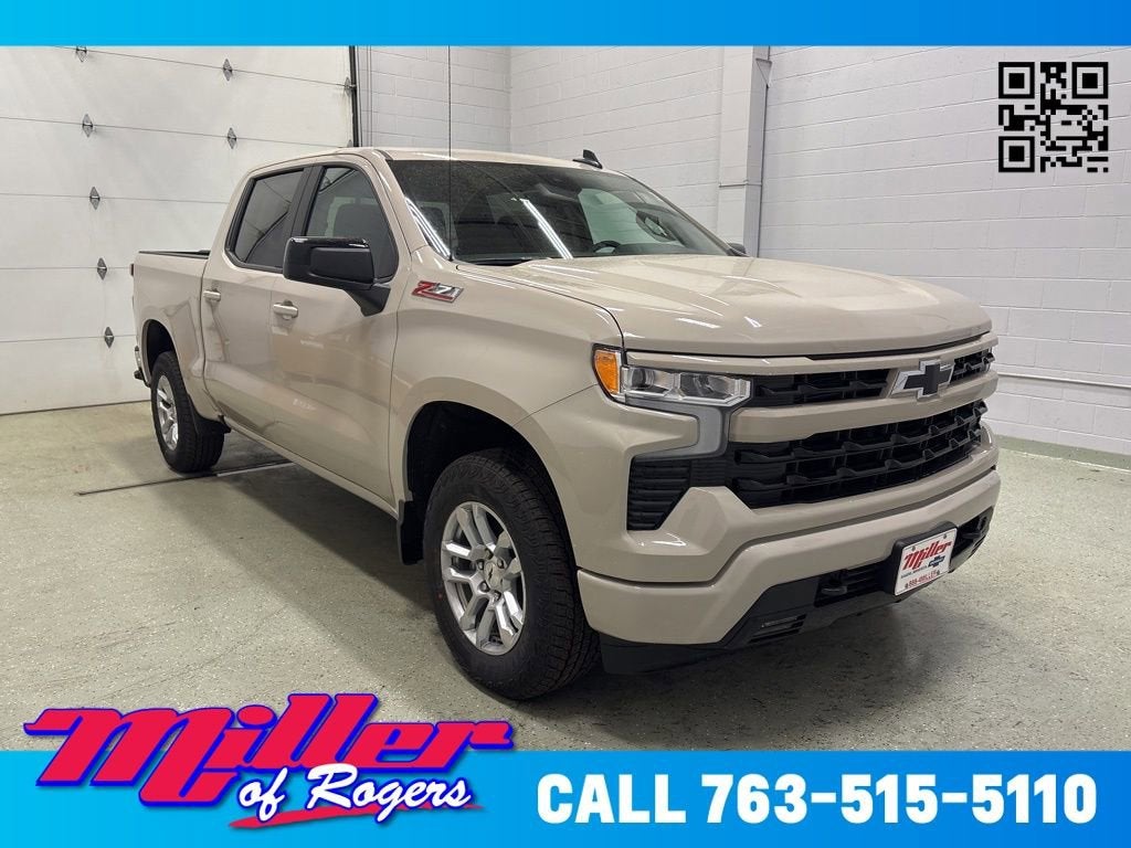 White Sands 2026 Chevrolet Silverado 1500 RST Crew Cab 4WD Pickup Truck Four-Wheel Drive Automatic