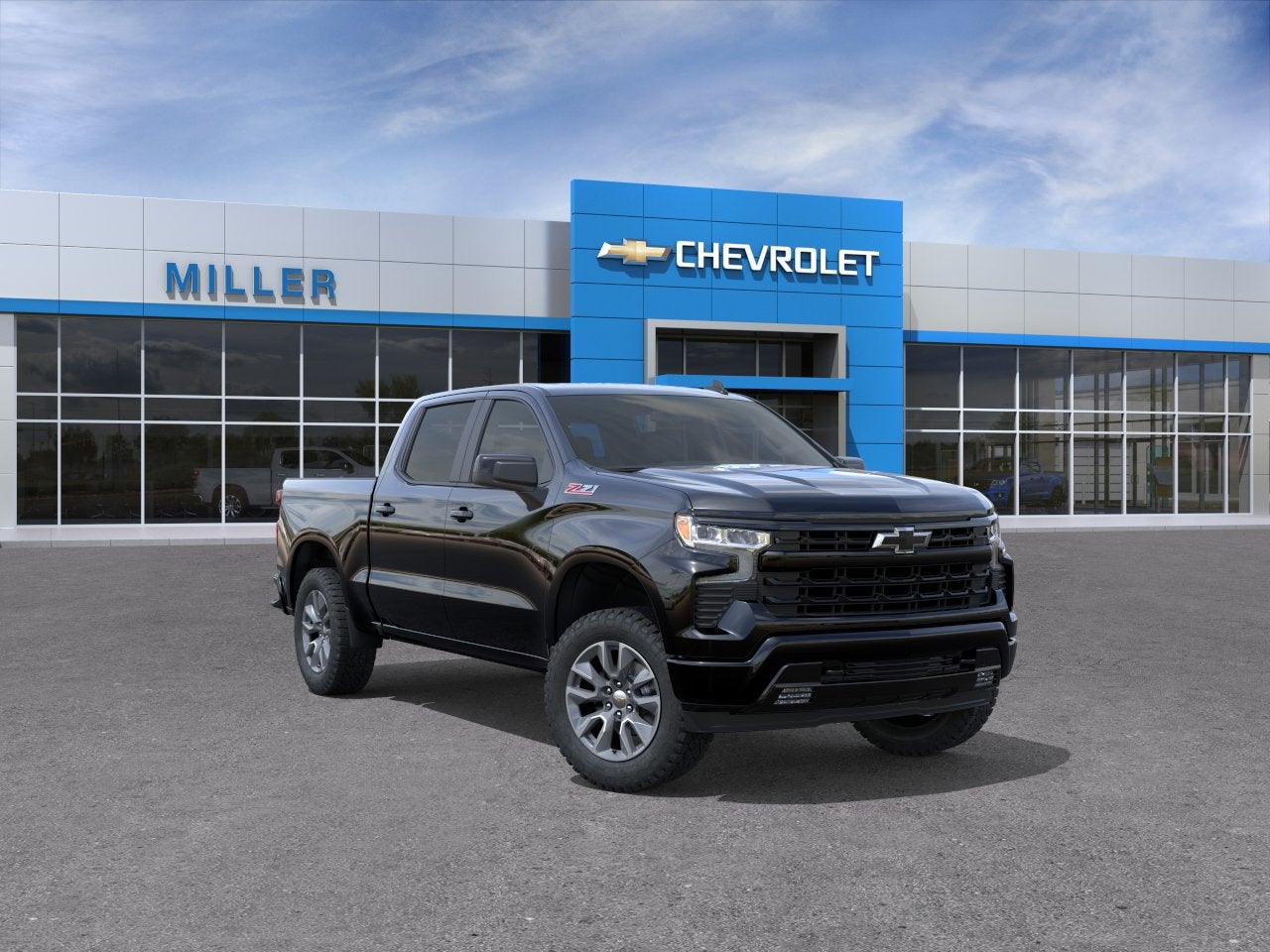 Black 2026 Chevrolet Silverado 1500 Pickup Truck Four-Wheel Drive Automatic