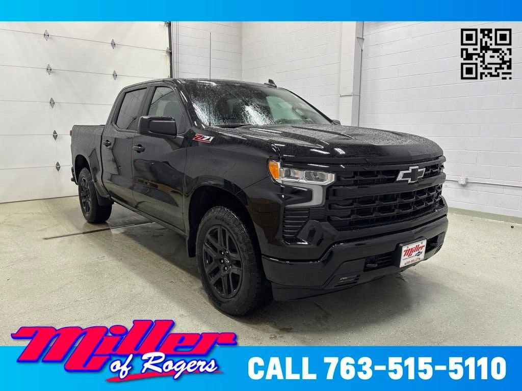 Black 2026 Chevrolet Silverado 1500 Pickup Truck Four-Wheel Drive Automatic