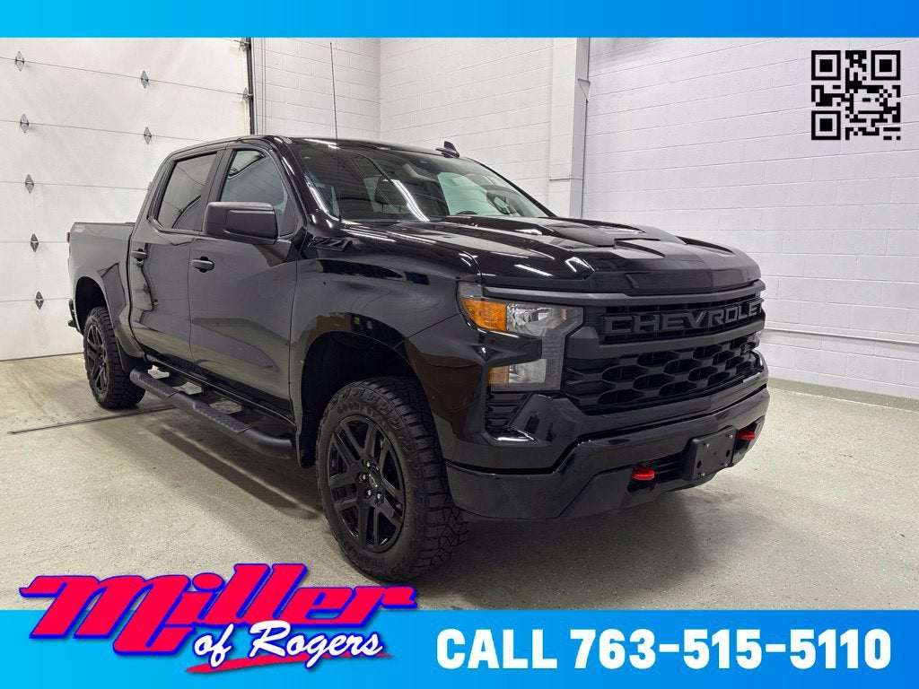 Black 2024 Chevrolet Silverado 1500 Pickup Truck Four-Wheel Drive Automatic