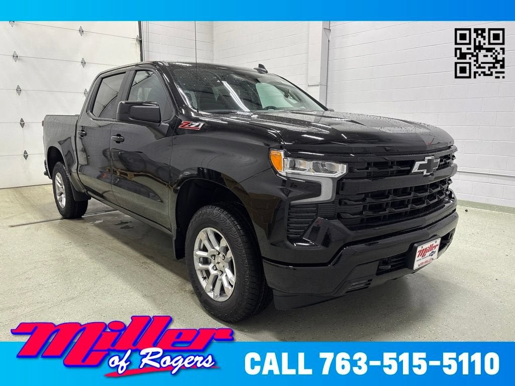 Black 2026 Chevrolet Silverado 1500 Pickup Truck Four-Wheel Drive Automatic