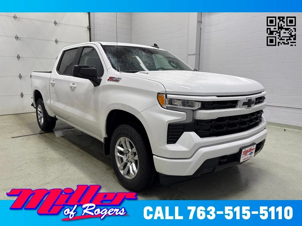 Summit White 2026 Chevrolet Silverado 1500 Pickup Truck Four-Wheel Drive Automatic
