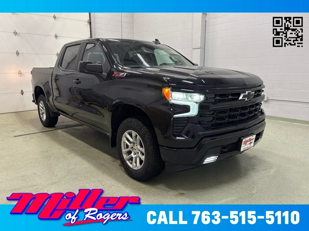 Black 2026 Chevrolet Silverado 1500 Pickup Truck Four-Wheel Drive Automatic