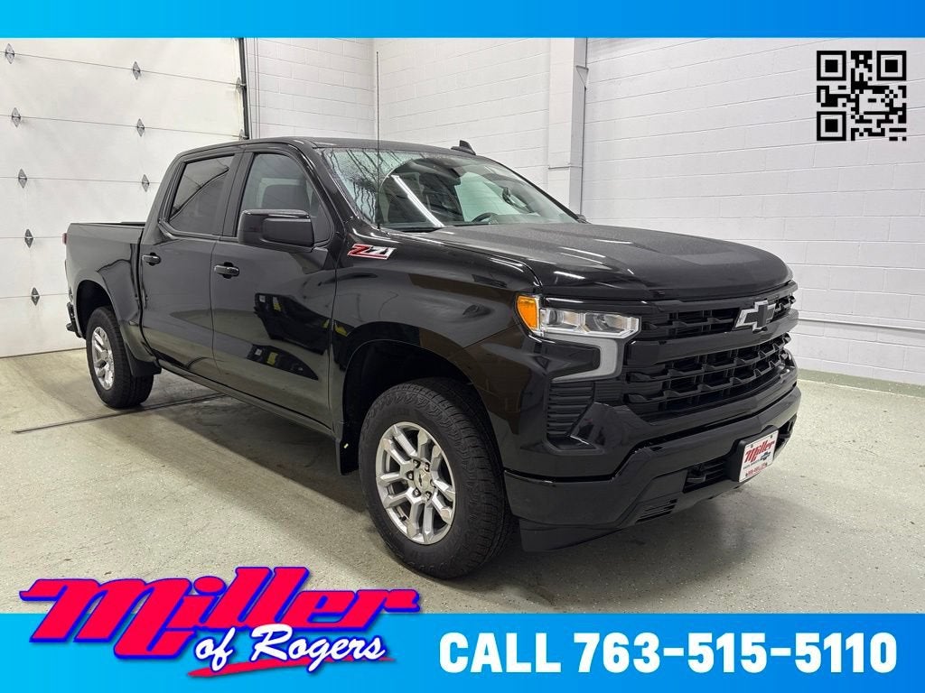 Black 2026 Chevrolet Silverado 1500 Pickup Truck Four-Wheel Drive Automatic