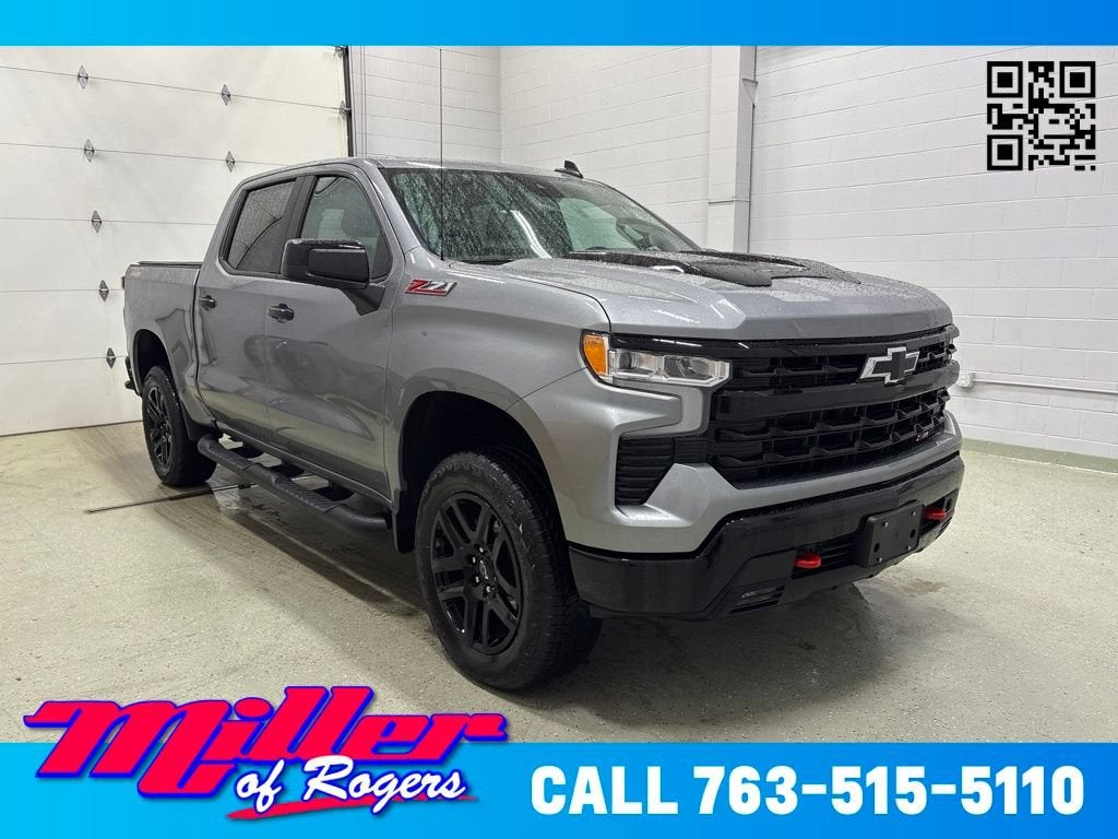 Sterling Gray Metallic 2025 Chevrolet Silverado 1500 Pickup Truck Four-Wheel Drive Automatic