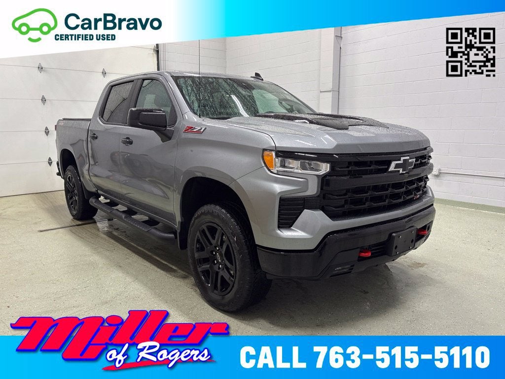 Sterling Gray Metallic 2025 Chevrolet Silverado 1500 Pickup Truck Four-Wheel Drive Automatic