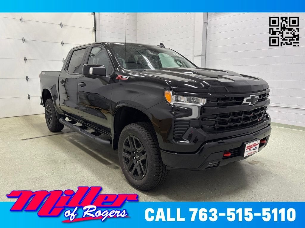 Black 2026 Chevrolet Silverado 1500 Pickup Truck Four-Wheel Drive Automatic