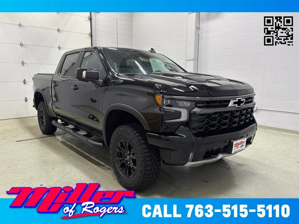 Black 2026 Chevrolet Silverado 1500 Pickup Truck Four-Wheel Drive Automatic