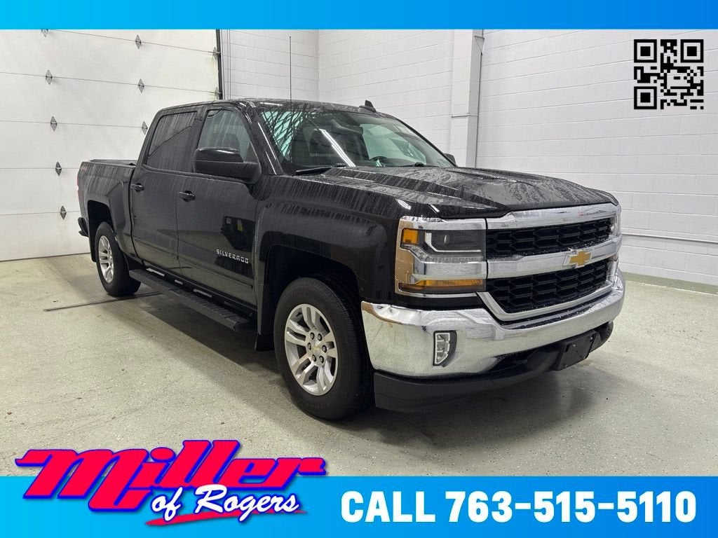 Black 2017 Chevrolet Silverado 1500 Pickup Truck Four-Wheel Drive Automatic