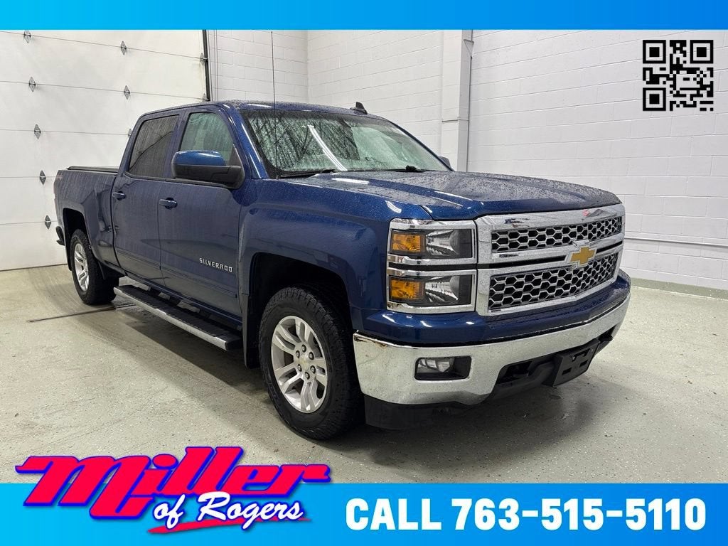 Deep Ocean Blue Metallic 2015 Chevrolet Silverado 1500 Pickup Truck Four-Wheel Drive Automatic