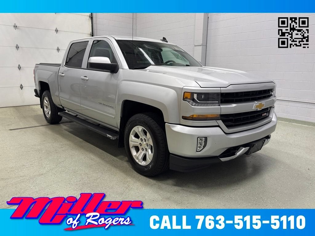 Silver Ice Metallic 2017 Chevrolet Silverado 1500 Pickup Truck Four-Wheel Drive Automatic
