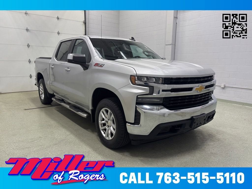 Silver Ice Metallic 2020 Chevrolet Silverado 1500 Pickup Truck Four-Wheel Drive Automatic