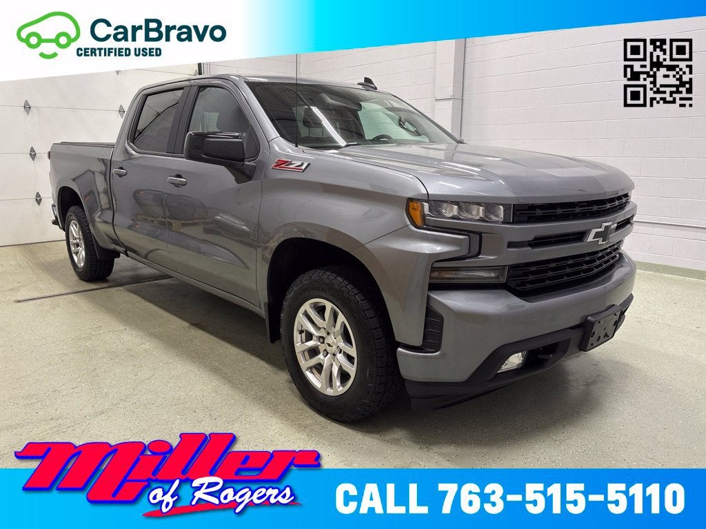 Gray (Satin Steel Metallic) 2020 Chevrolet Silverado 1500 Pickup Truck Four-Wheel Drive Automatic