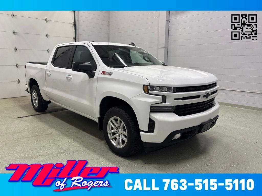 Summit White 2021 Chevrolet Silverado 1500 Pickup Truck Four-Wheel Drive Automatic
