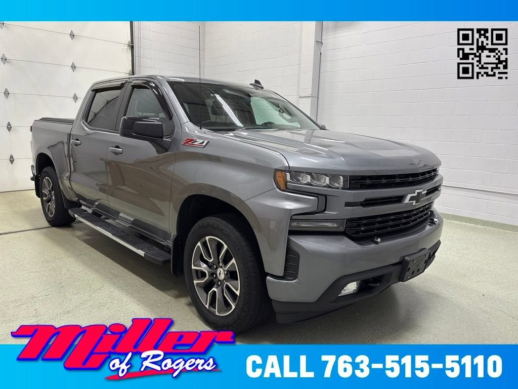 Gray (Satin Steel Metallic) 2021 Chevrolet Silverado 1500 Pickup Truck Four-Wheel Drive Automatic