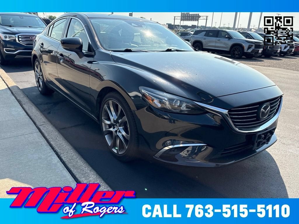 Black 2017 Mazda MAZDA6 Sedan Front-Wheel Drive 