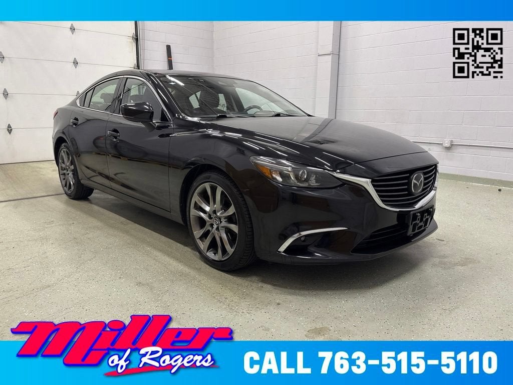 Black 2017 Mazda MAZDA6 Sedan Front-Wheel Drive 