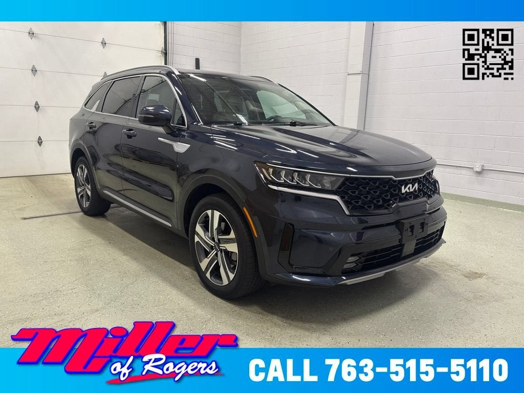 Blue 2024 Kia Sorento Hybrid SUV / Crossover All-Wheel Drive 