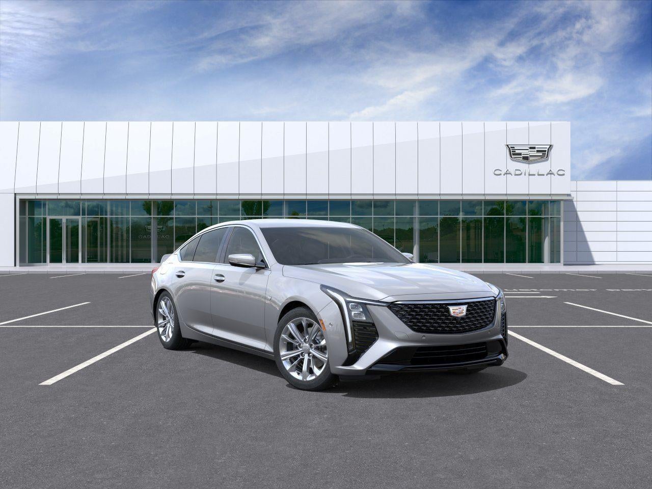Argent Silver Metallic 2026 Cadillac CT5 Premium Luxury RWD Sedan Rear-Wheel Drive Automatic