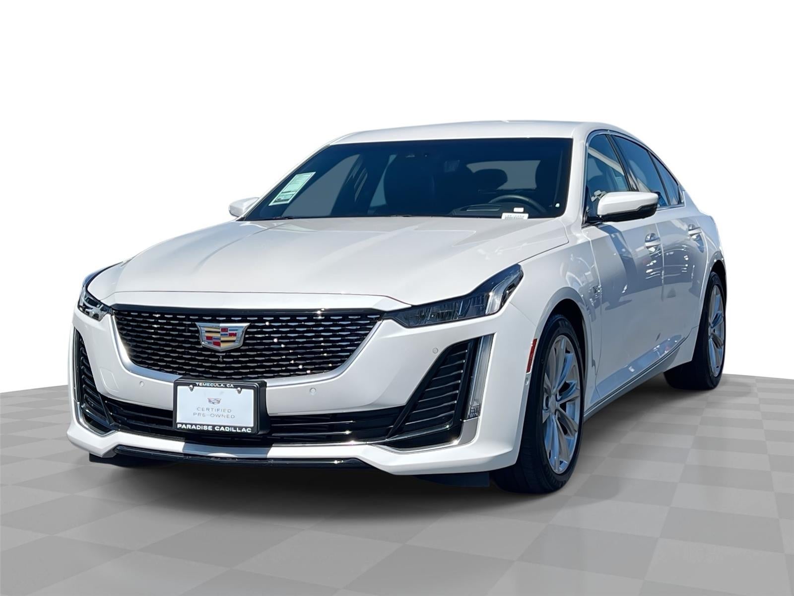 Crystal White Tricoat 2024 Cadillac CT5 Sedan Rear-Wheel Drive Automatic