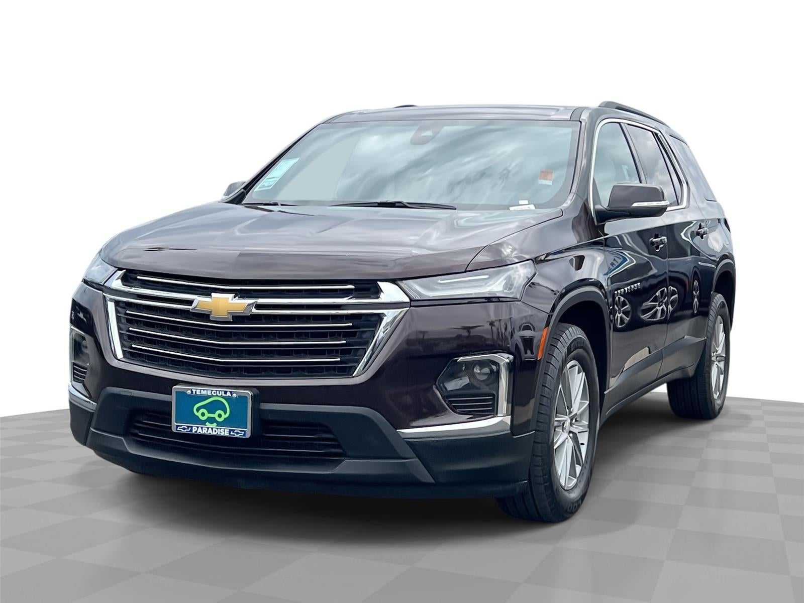 Black Cherry Metallic 2022 Chevrolet Traverse SUV / Crossover Four-Wheel Drive Automatic