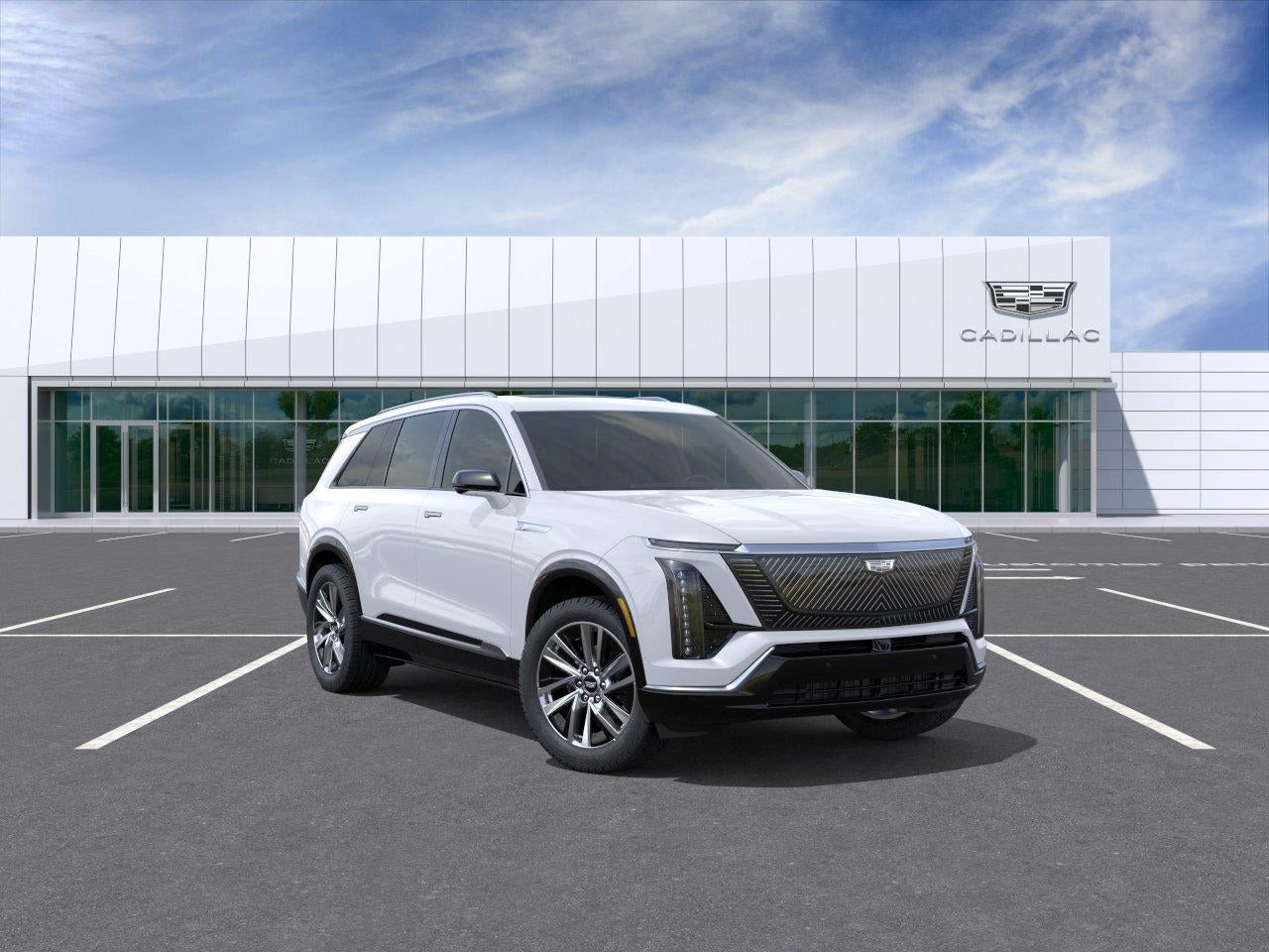 Vibrant White Tricoat 2027 Cadillac VISTIQ SUV / Crossover All-Wheel Drive Automatic