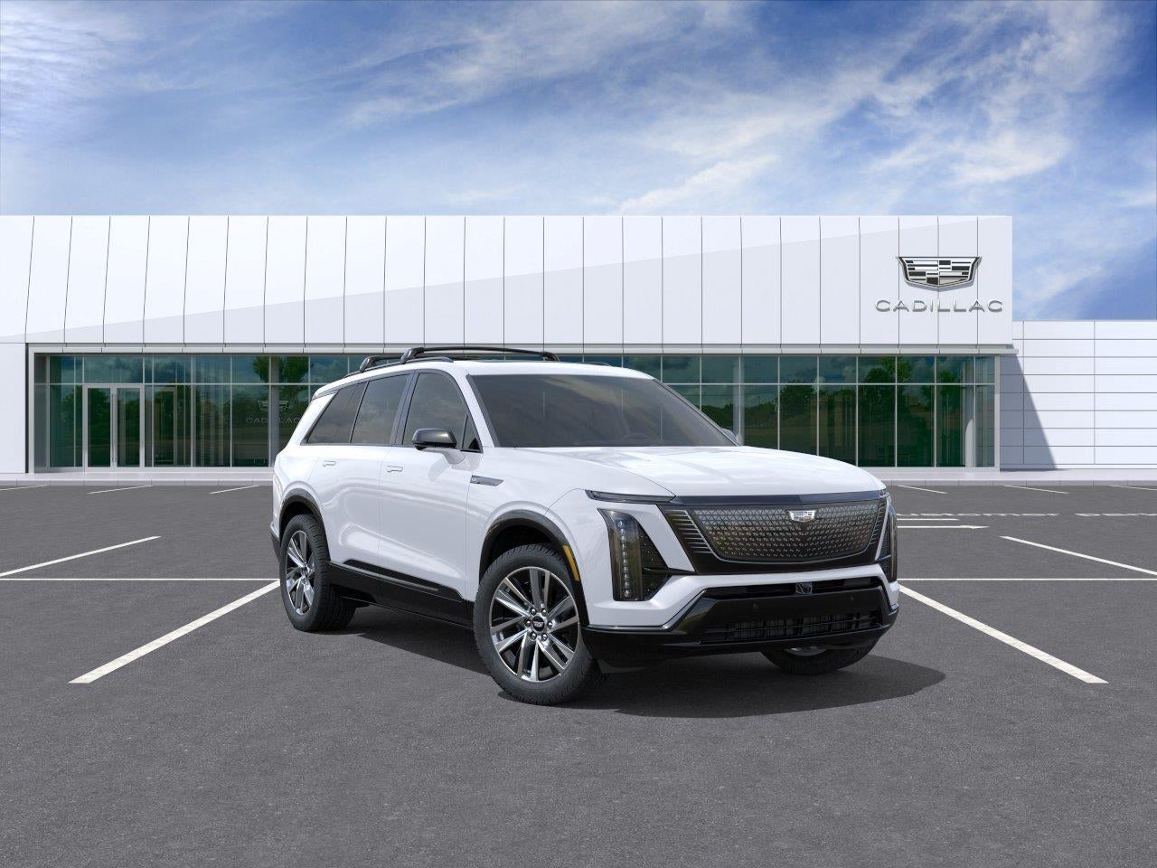 Vibrant White Tricoat 2027 Cadillac VISTIQ SUV / Crossover All-Wheel Drive Automatic