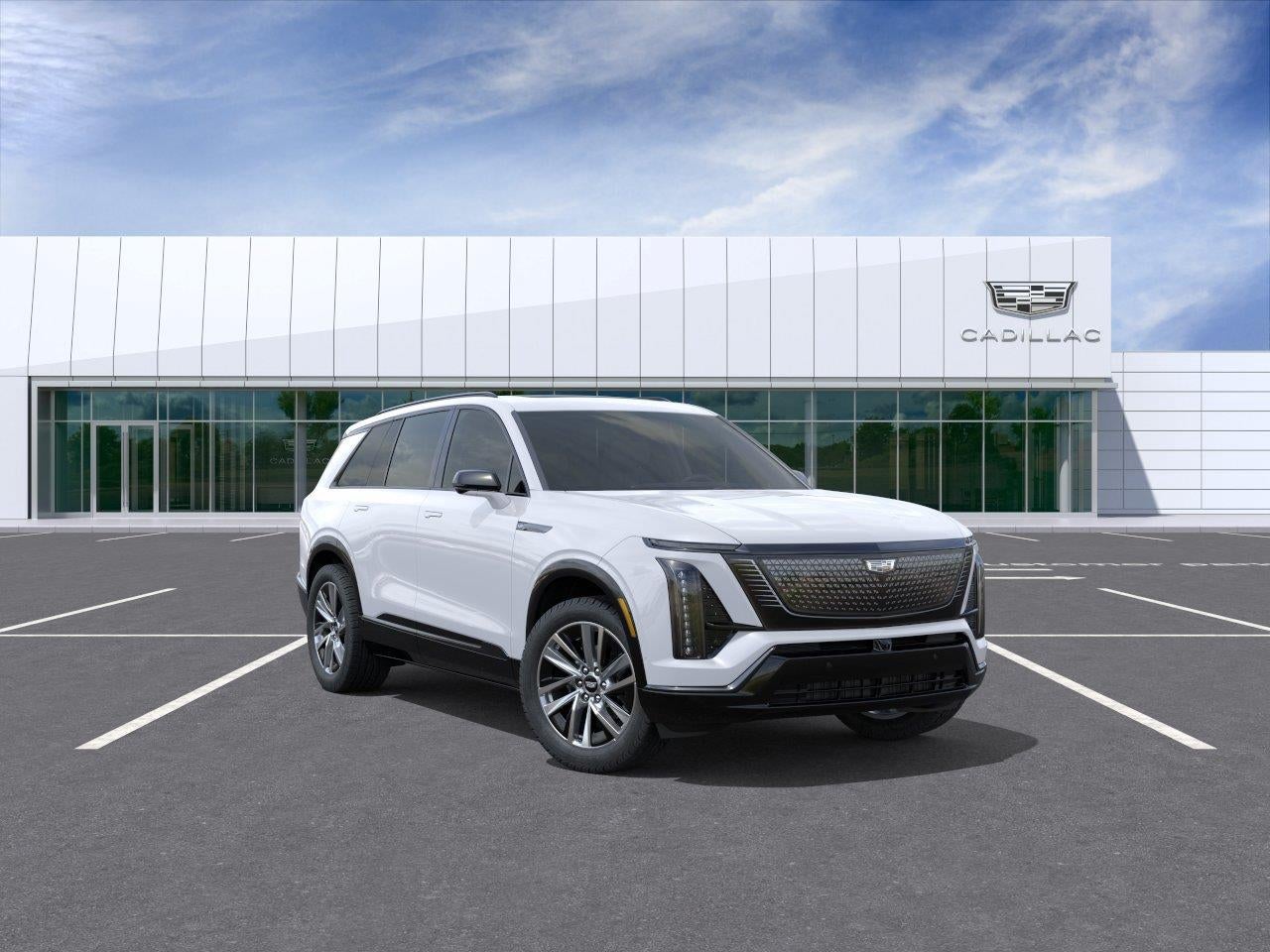Vibrant White Tricoat 2027 Cadillac VISTIQ SUV / Crossover All-Wheel Drive Automatic