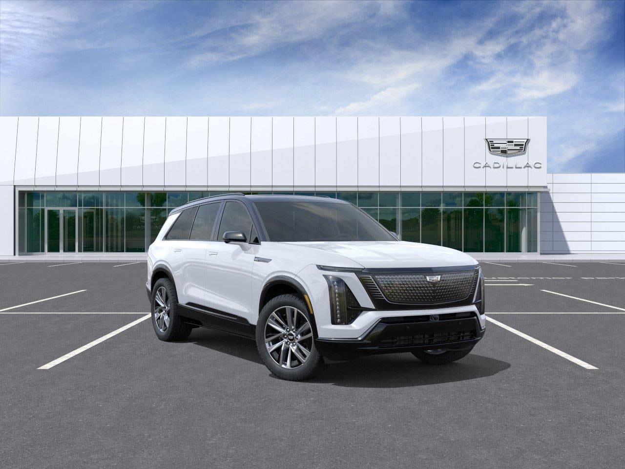 Vibrant White Tricoat 2027 Cadillac VISTIQ SUV / Crossover All-Wheel Drive Automatic