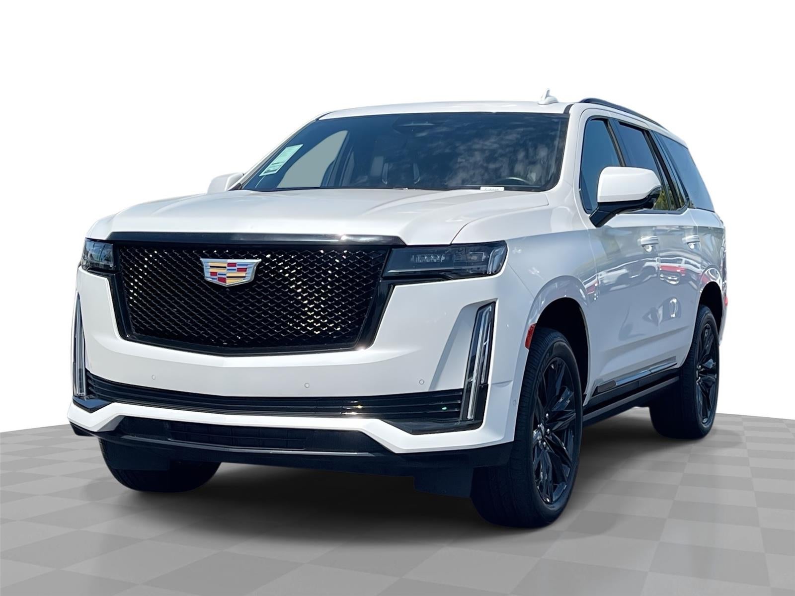 Crystal White Tricoat 2024 Cadillac Escalade SUV / Crossover Four-Wheel Drive Automatic