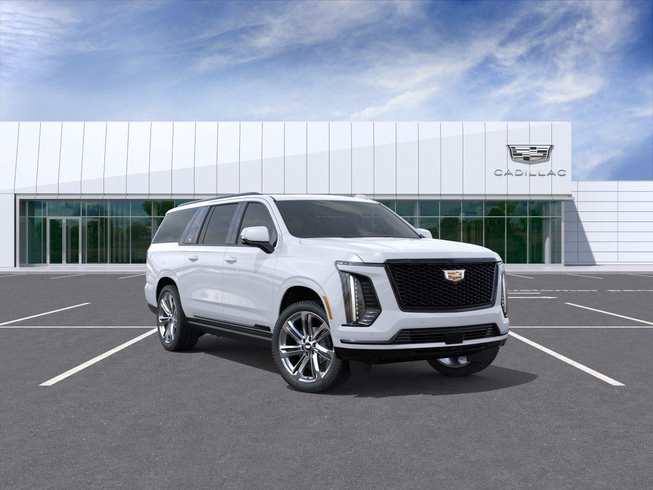 Vibrant White Tricoat 2026 Cadillac Escalade ESV SUV / Crossover Four-Wheel Drive Automatic