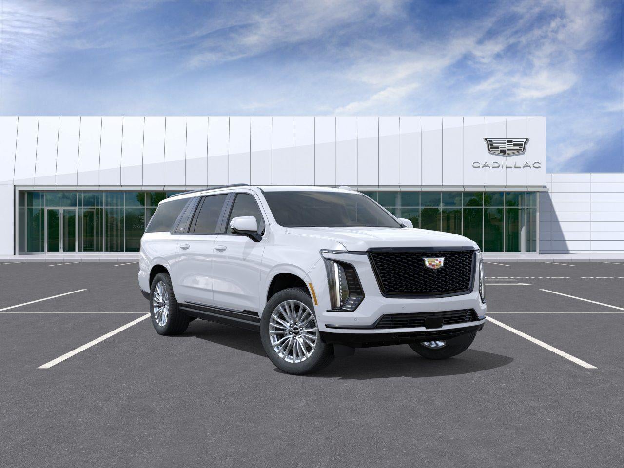 Vibrant White Tricoat 2026 Cadillac Escalade ESV SUV / Crossover Four-Wheel Drive Automatic