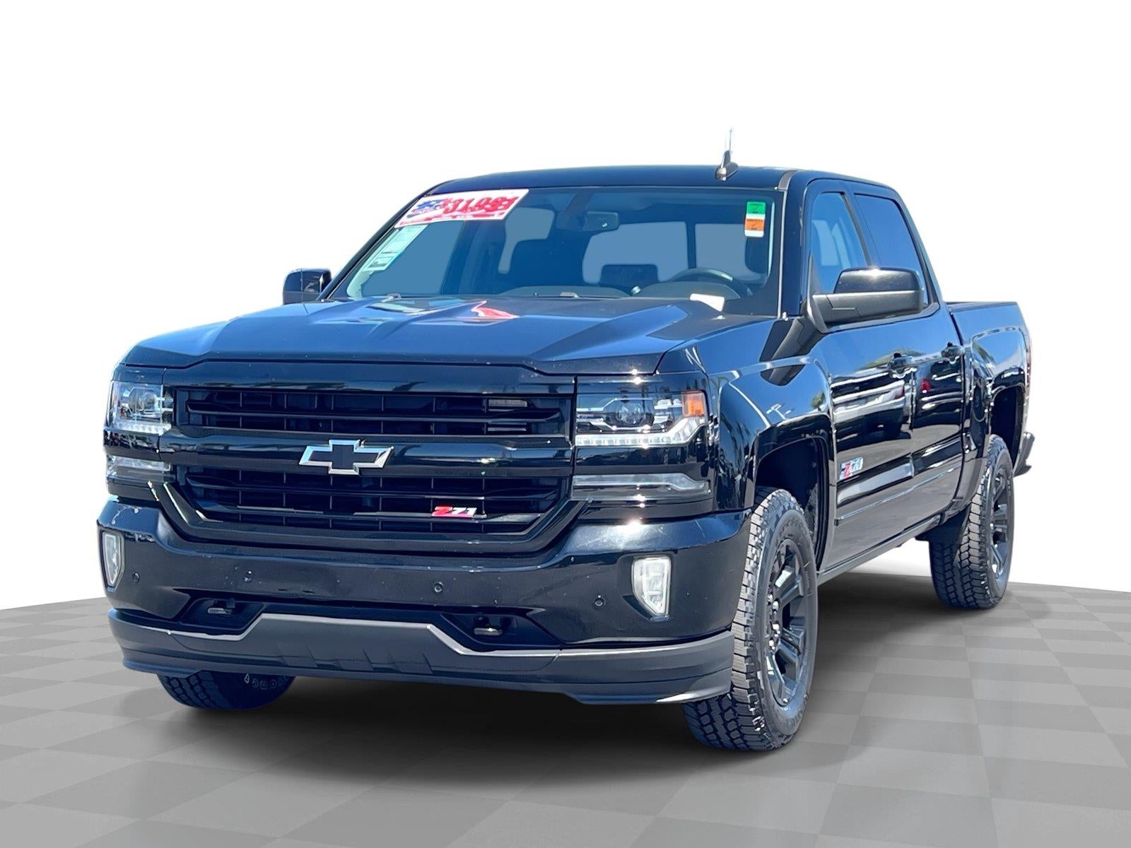 Black 2018 Chevrolet Silverado 1500 Pickup Truck Four-Wheel Drive Automatic