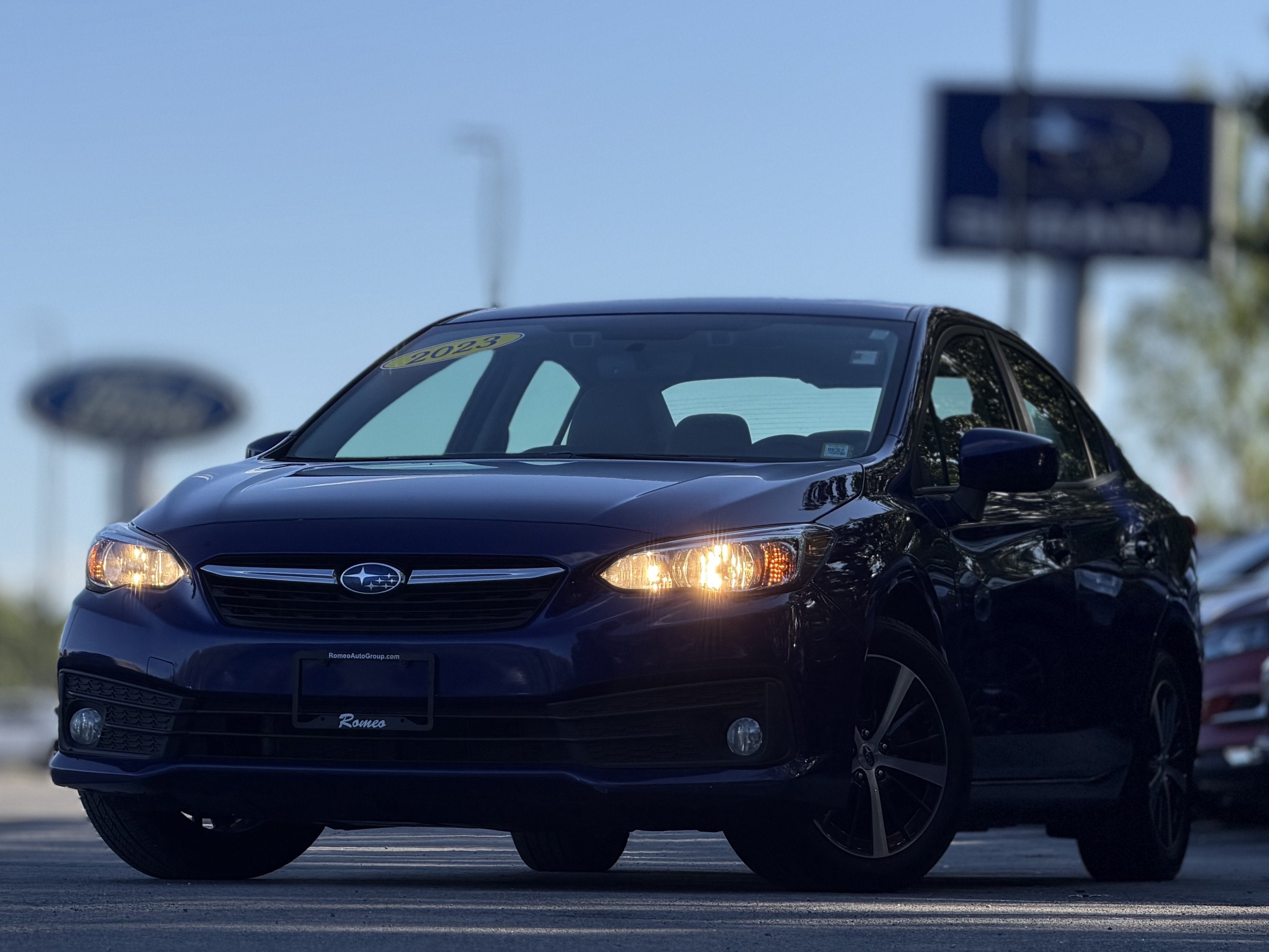 Sapphire Blue Pearl 2023 Subaru Impreza Sedan All-Wheel Drive Continuously Variable Transmission