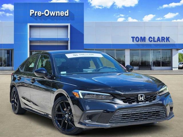 Black 2024 Honda Civic Hatchback Hatchback Front-Wheel Drive Continuously Variable Transmission