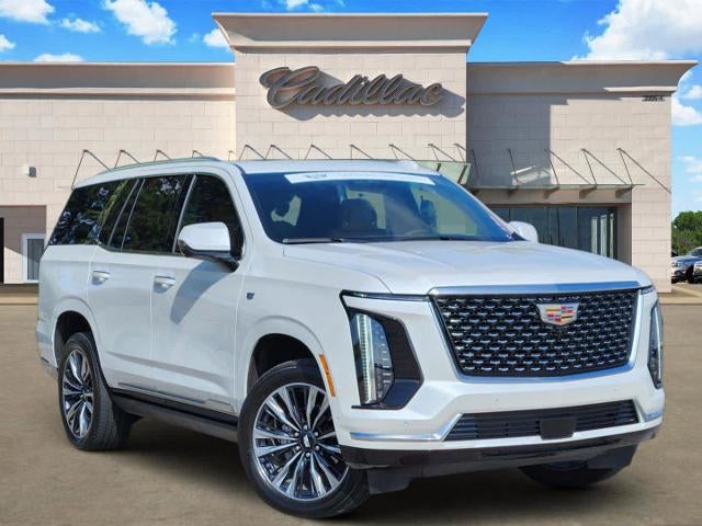 Crystal White Tricoat 2025 Cadillac Escalade SUV / Crossover Four-Wheel Drive Automatic