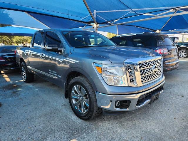 Gray (Gun Metallic) 2018 Nissan Titan Pickup Truck Four-Wheel Drive Automatic