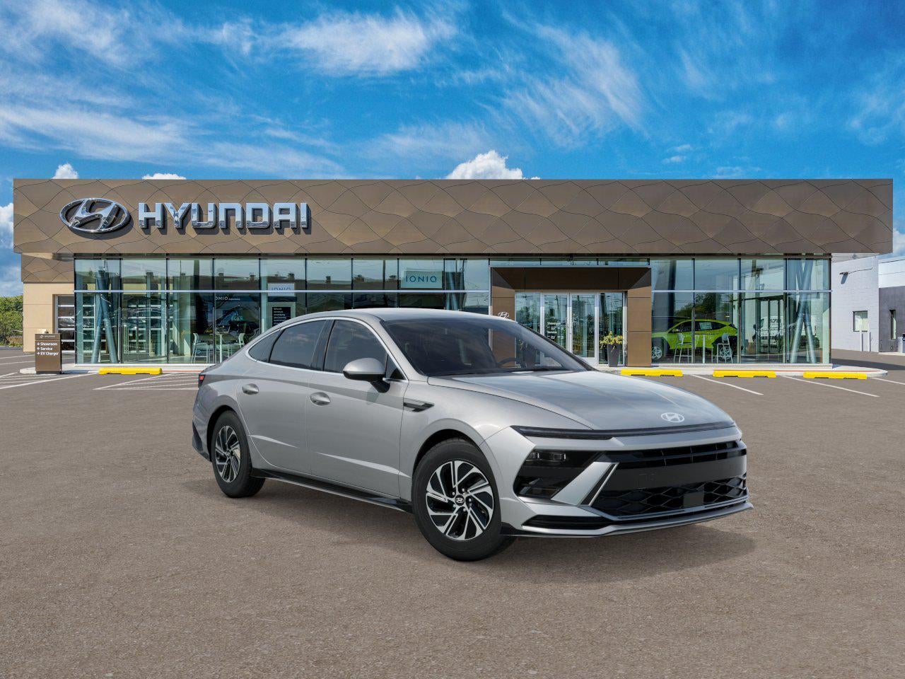 Aero Silver 2026 Hyundai Sonata Hybrid Sedan Front-Wheel Drive 6-Speed Automatic