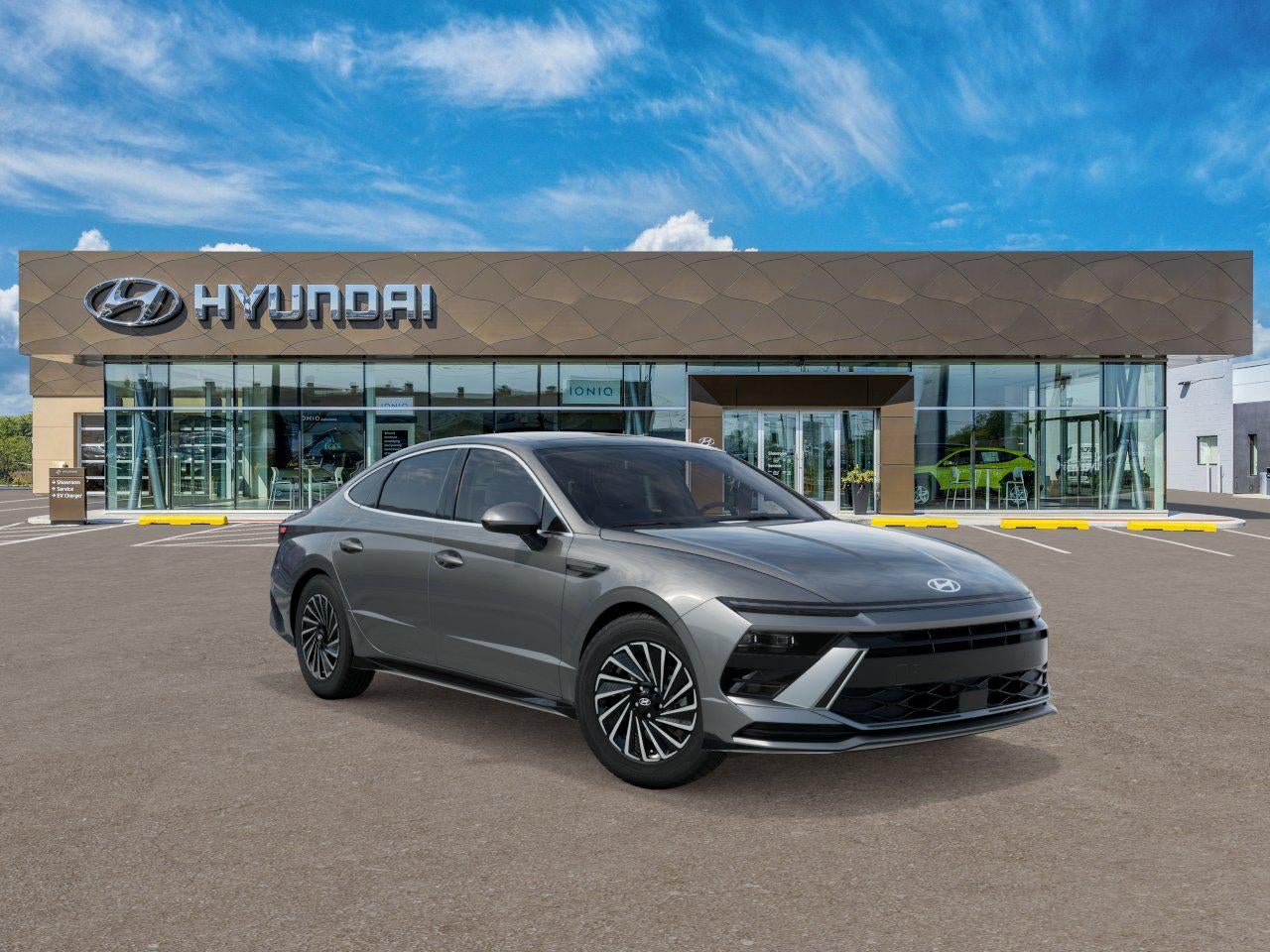 Portofino Gray 2026 Hyundai Sonata Hybrid Sedan Front-Wheel Drive 6-Speed Automatic
