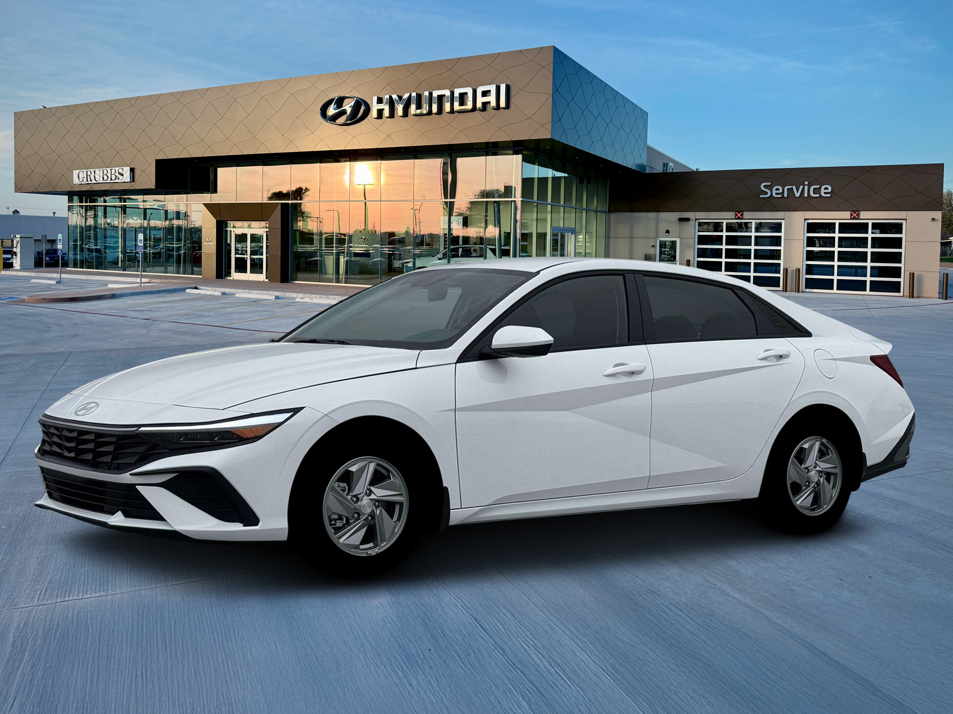 Serenity White 2026 Hyundai Elantra Sedan Front-Wheel Drive Continuously Variable Transmission