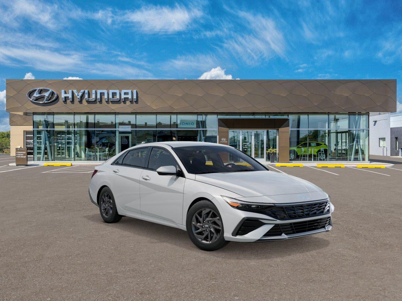 Serenity White 2026 Hyundai Elantra Hybrid Sedan Front-Wheel Drive 6-Speed Dual Clutch