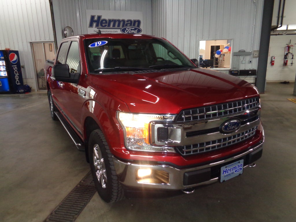 Red 2019 Ford F-150 Pickup Truck Four-Wheel Drive Automatic