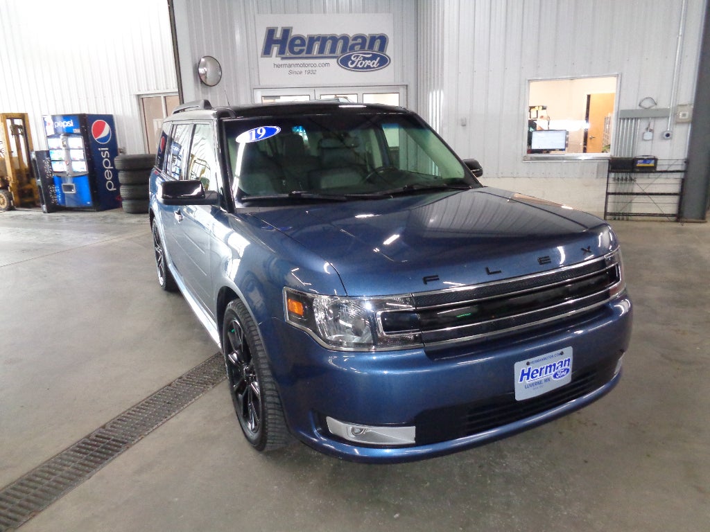 Blue 2019 Ford Flex SEL AWD SUV / Crossover All-Wheel Drive Automatic