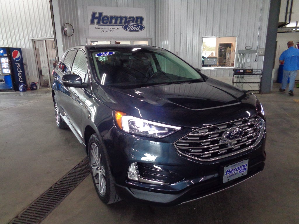 Blue 2024 Ford Edge SUV / Crossover All-Wheel Drive Automatic