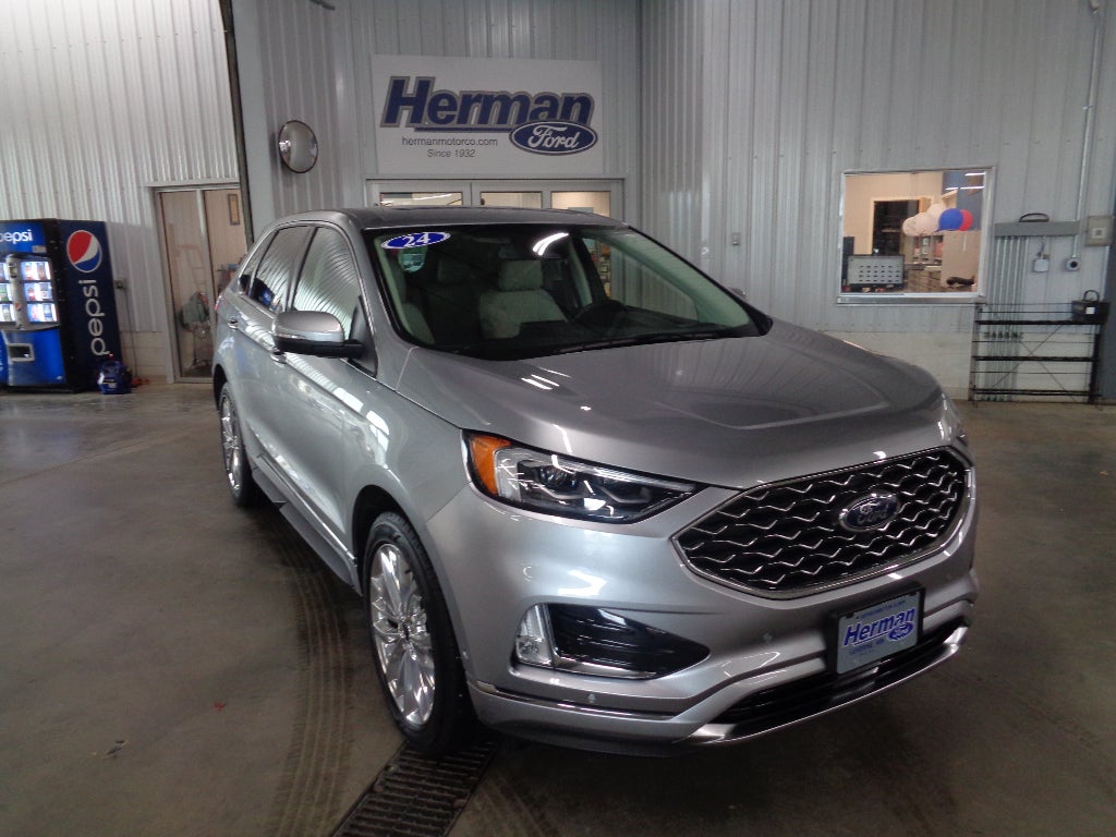 Silver 2024 Ford Edge SUV / Crossover All-Wheel Drive Automatic