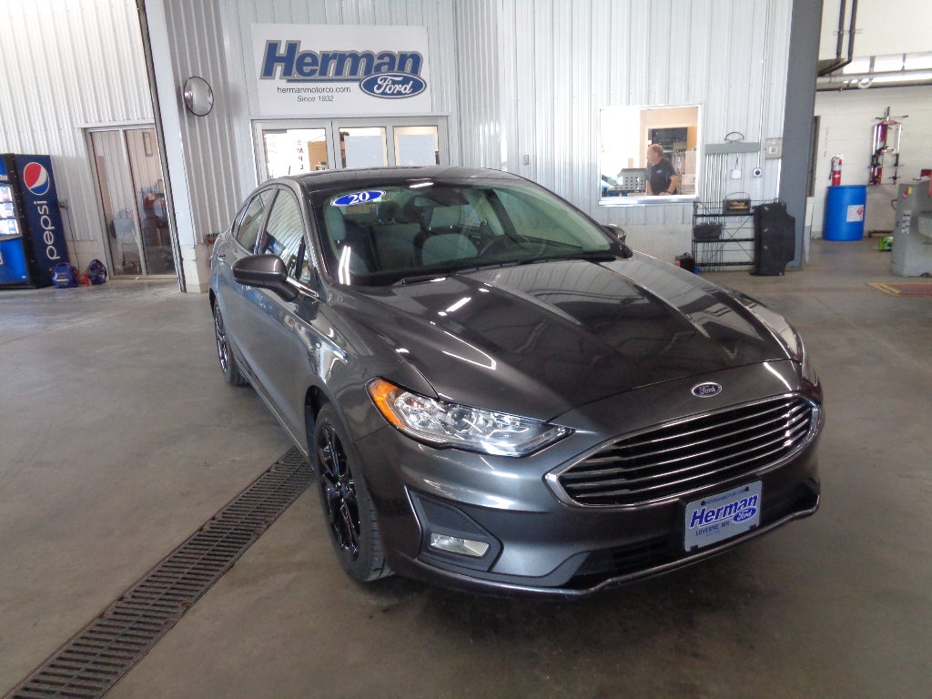 Gray 2020 Ford Fusion Sedan Front-Wheel Drive Automatic